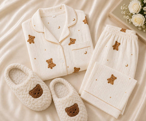 Teddy Dream Set – Pigiama + Pantofole
