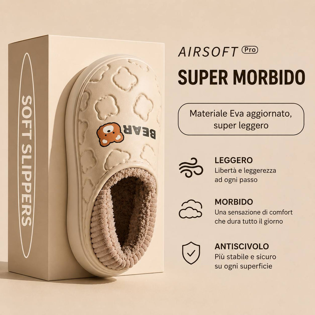 Teddy Cloud – Ciabatte da  donna Foderate in Pile